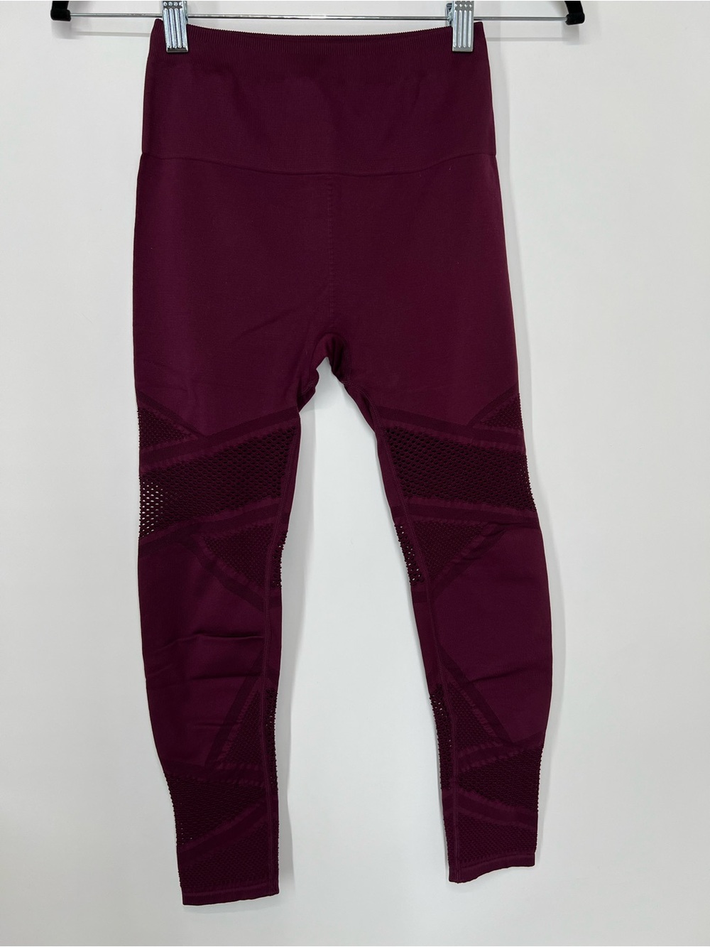 Fabletics High-Waist Performance Leggings in Deep Plum